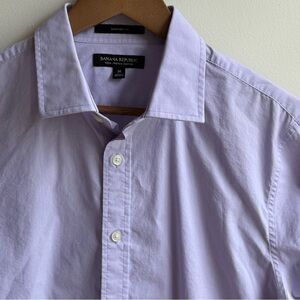 Banana Republic Purple Casual Button Down Shirt